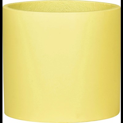 Pot Ciment Cube jaune 21×20 cm